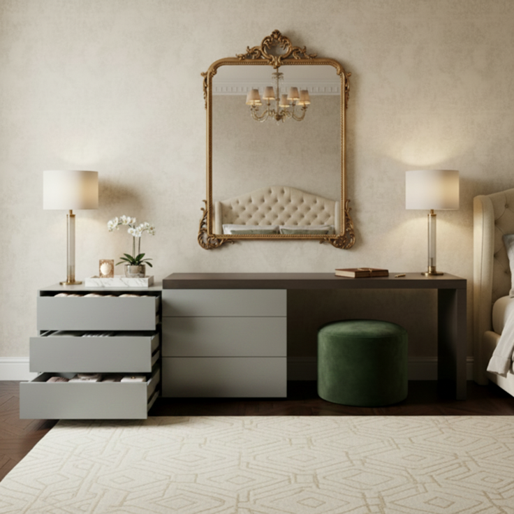 TRENZY Spaces Modern Two-Tone Dresser