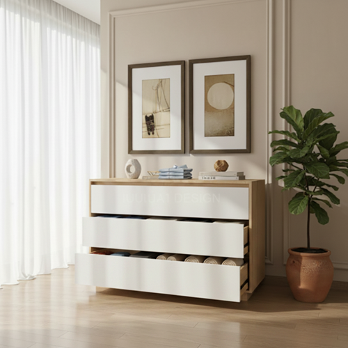 TRENZY Modern Luxury Chest of Drawers | Minimalist Bedroom Dresser