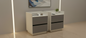 TRENZY Modern Luxury Bedside Pedestal with 2 Drawers – MDF &amp; Particleboard | Pair or Single