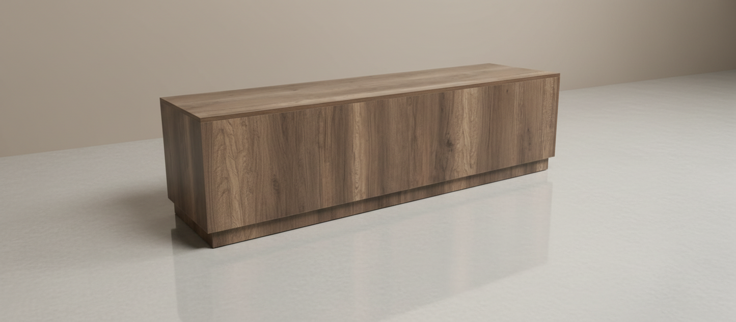 TRENZY Lux Oak TV Stand – Modern Luxury, Effortless Style