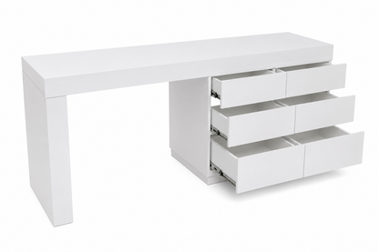 TRENZY Modern Lux Dressing Table with 6 Drawers | Vanity Desk & Bedroom Makeup Table